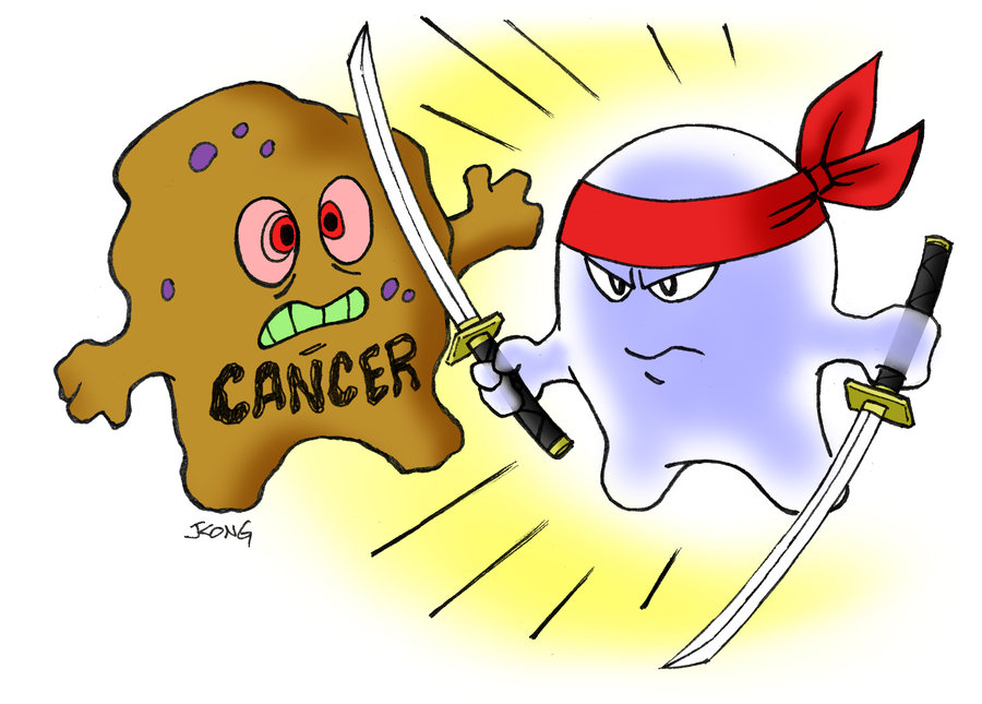 Samurai Ninja fighting cancer 