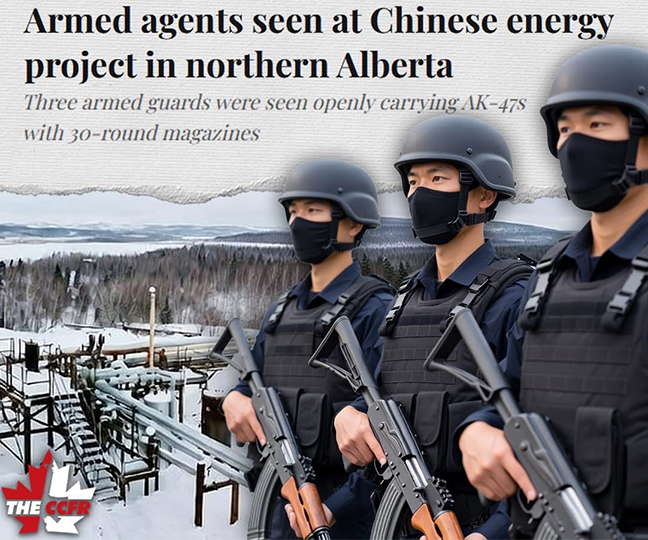 Chinese guards stationed in Fort McMurray 